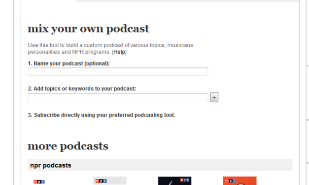The NPR Podcast App… does not exist